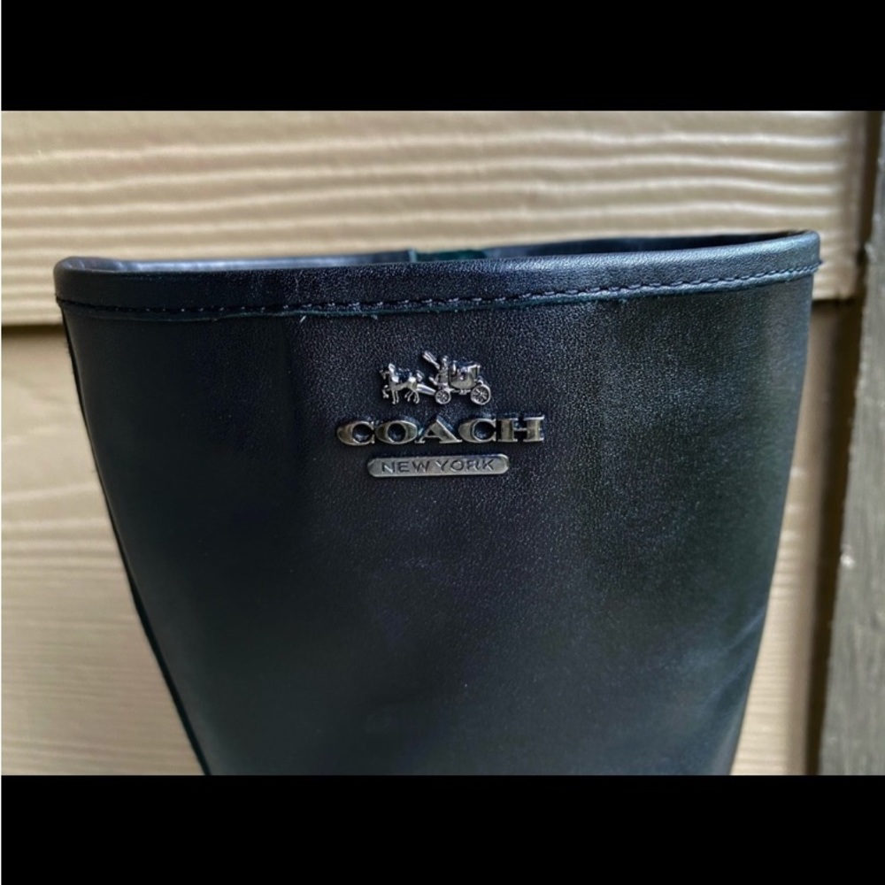 Coach Genie Mid-Shaft Leather Moto Boots - Picture 6 of 7